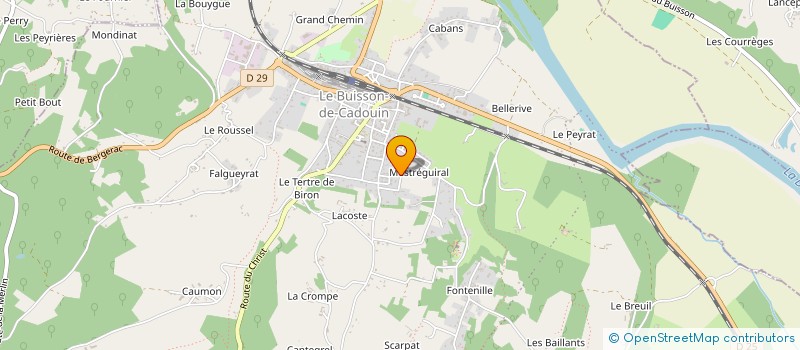 localisation de l'entreprise SARL EXPLOITATION FORESTIERE BRANDELY à LE BUISSON-DE-CADOUIN