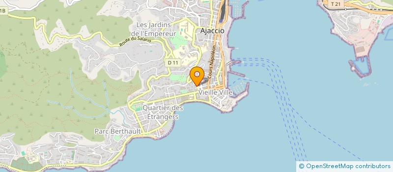 localisation de l'entreprise SARL EXPLOITATION U MERCATU à AJACCIO
