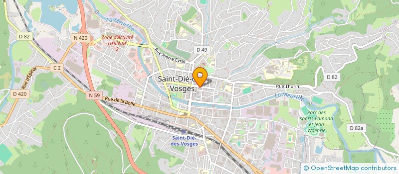 localisation de l'entreprise SARL EXPRESS 3 à SAINT-DIE-DES-VOSGES