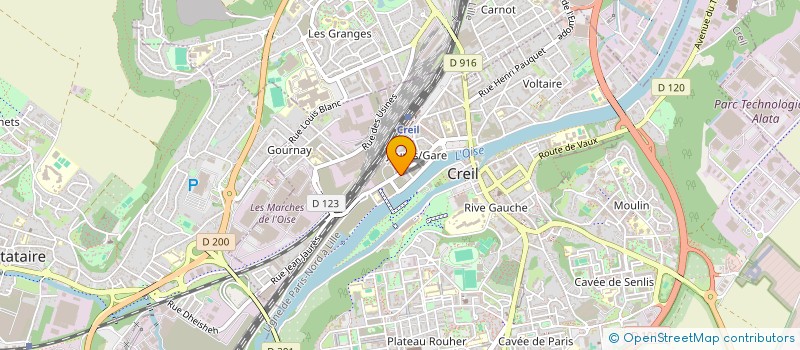 localisation de l'entreprise SARL EXPRESS à CREIL