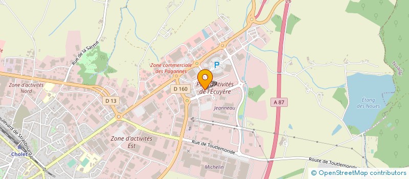 localisation de l'entreprise SARL EXPRESS COIFF à CHOLET