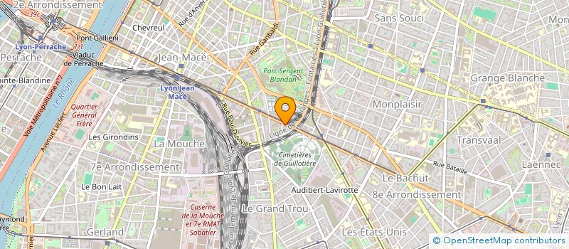 localisation de l'entreprise SARL EXPRESS GARAGES à LYON