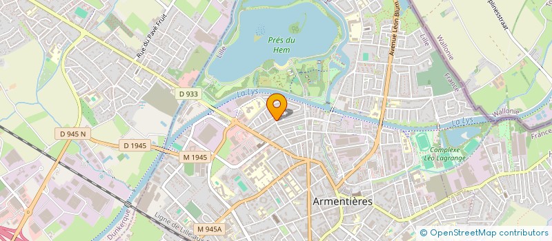 localisation de l'entreprise SARL EXPRESS TELECOM à ARMENTIERES