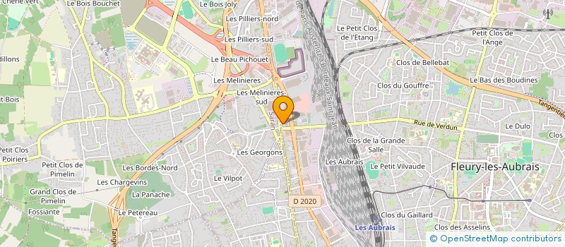 localisation de l'entreprise SARL EXPRESSO FOOD à FLEURY LES AUBRAIS