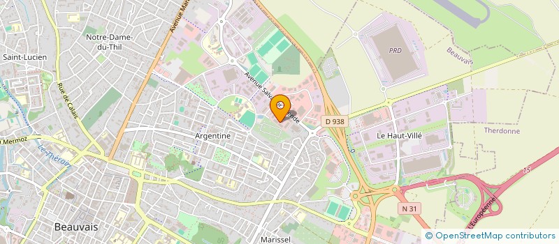 localisation de l'entreprise SARL F.A.  BEAUVAIS