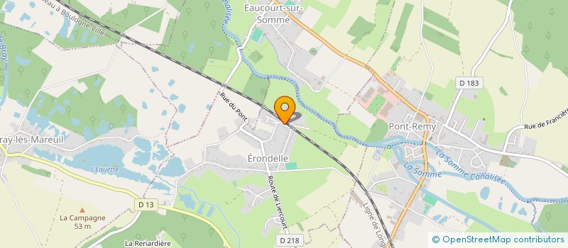 localisation de l'entreprise SARL F B à ERONDELLE