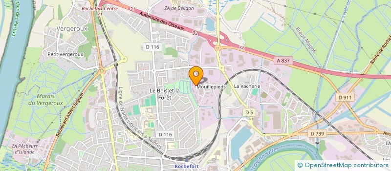 localisation de l'entreprise SARL F.BACHELET à ROCHEFORT