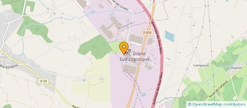 localisation de l'entreprise SARL F.C.I.  LABASTIDE-SAINT-PIERRE