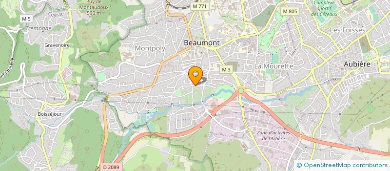 localisation de l'entreprise SARL F.C.L. FINANCES 63 à BEAUMONT