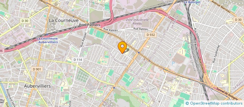localisation de l'entreprise SARL F COMME FENETRE à LA COURNEUVE