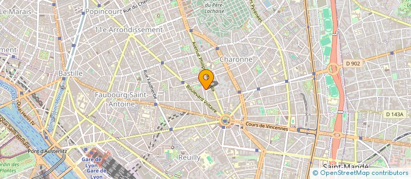 localisation de l'entreprise SARL F.F.  PARIS