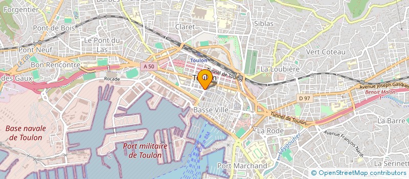 localisation de l'entreprise SARL F.F à TOULON