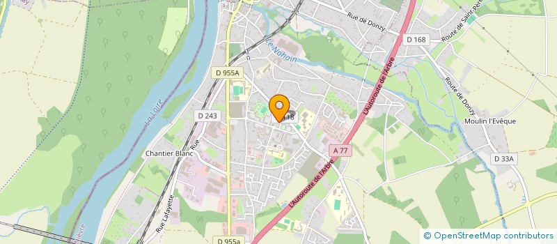 localisation de l'entreprise SARL F.I.R.S.T.  COSNE COURS SUR LOIRE