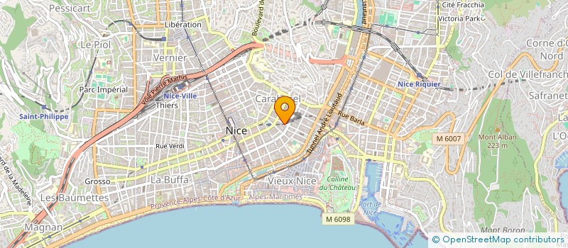 localisation de l'entreprise SARL F.L. à NICE