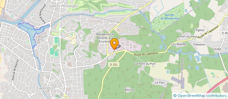 localisation de l'entreprise SARL F. L. BODYFIT 40 à CAPBRETON