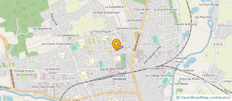 localisation de l'entreprise SARL F.M.H.MENUISERIE  VENDOME