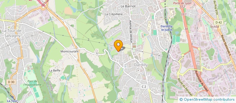 localisation de l'entreprise SARL F M P  DARDILLY