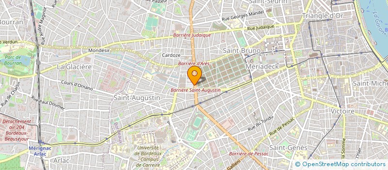 localisation de l'entreprise SARL F.N.MENDI  BORDEAUX