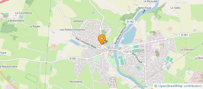 localisation de l'entreprise SARL F.R.U à CHANGE