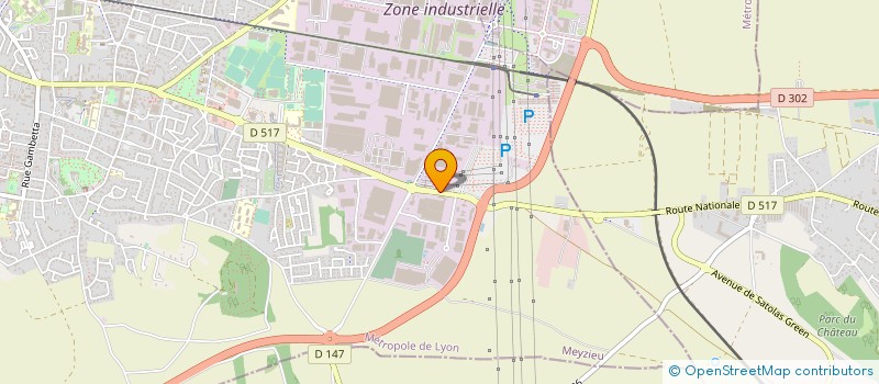 localisation de l'entreprise SARL F.S.A. ITALIANA  MEYZIEU