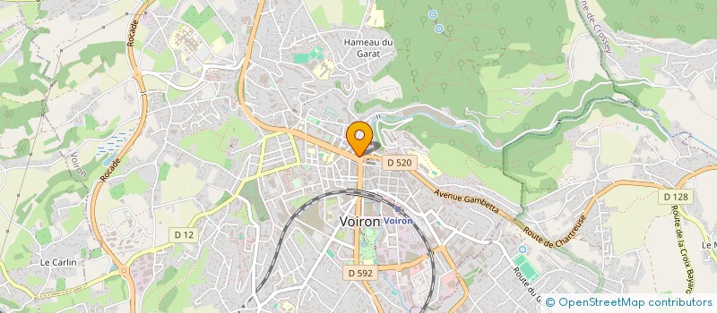 localisation de l'entreprise SARL F2 OPTIQUE à VOIRON