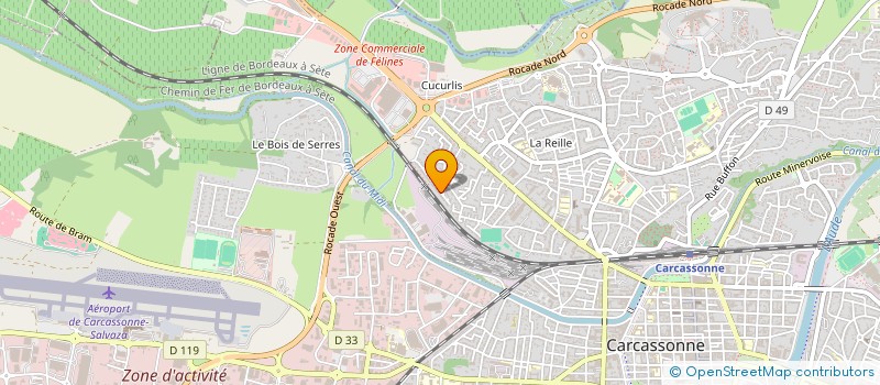 localisation de l'entreprise SARL F2V ELECTRICITE à CARCASSONNE