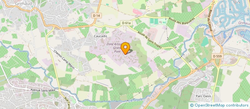 localisation de l'entreprise SARL FABCO à GRIMAUD