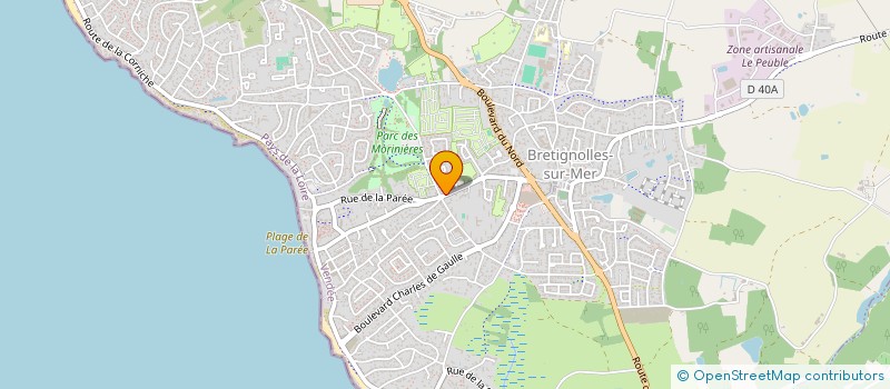 localisation de l'entreprise SARL FABIEN RIVALLIN  BRETIGNOLLES-SUR-MER