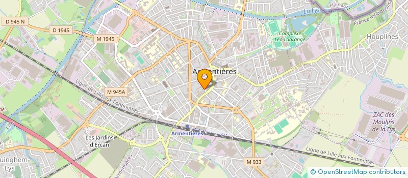localisation de l'entreprise SARL FABIEN SLAGMULDER à ARMENTIERES