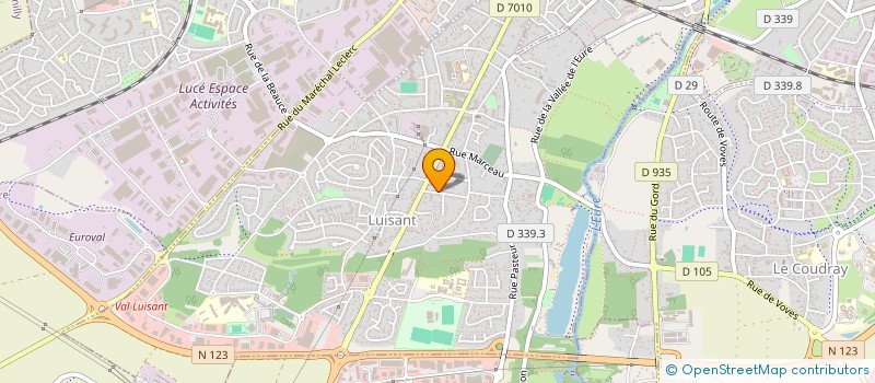 localisation de l'entreprise SARL FABIENNE GROSSET à LUISANT