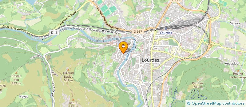 localisation de l'entreprise SARL FABRE à LOURDES