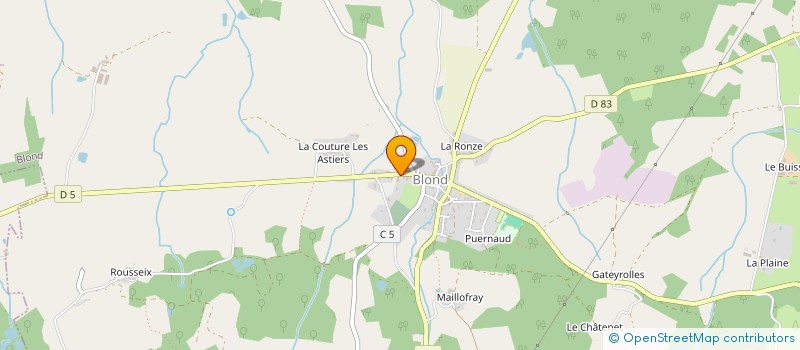 localisation de l'entreprise SARL FABRICE DUFOURNEAU à BLOND