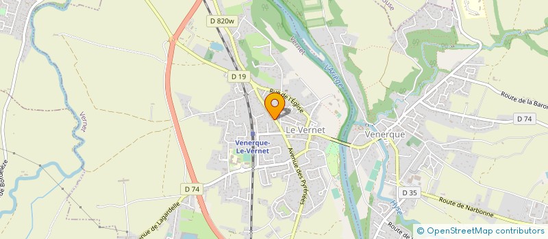 localisation de l'entreprise SARL FABSAND  VERNET