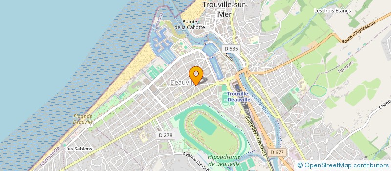 localisation de l'entreprise SARL FABULINE  DEAUVILLE