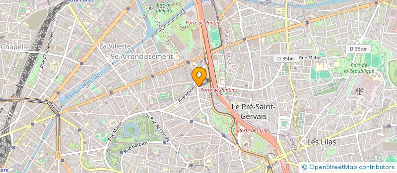 localisation de l'entreprise SARL FACADIER  PARIS