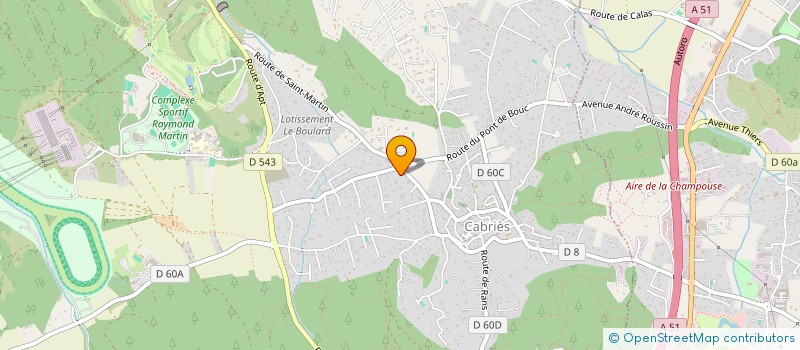 localisation de l'entreprise SARL FACTEUR 4  CABRIES