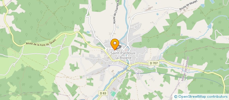 localisation de l'entreprise SARL FADEC à SAINT-PARDOUX-LA-RIVIERE