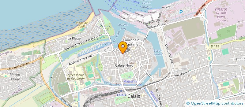 localisation de l'entreprise SARL FAHRENHEIT  CALAIS