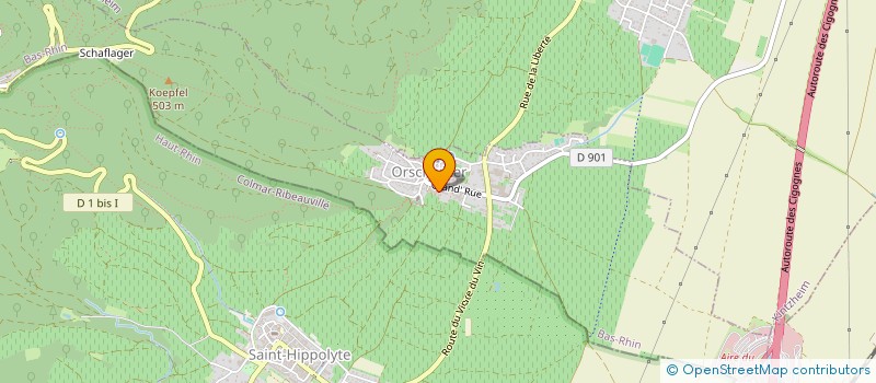 localisation de l'entreprise SARL FAHRER CHARLES ET FILS  ORSCHWILLER