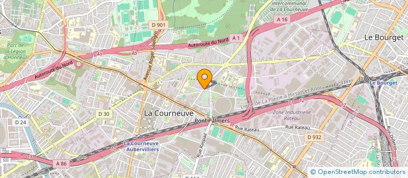 localisation de l'entreprise SARL FAK à LA COURNEUVE