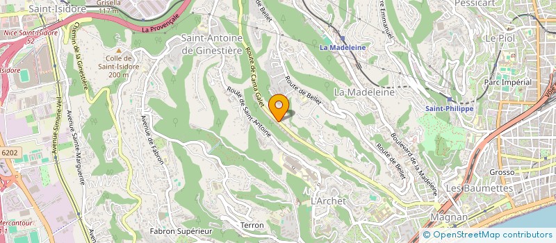 localisation de l'entreprise SARL FALCONS BATIMENT à NICE