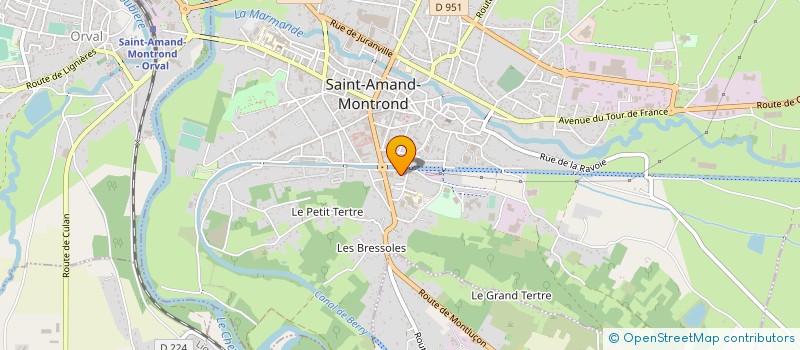 localisation de l'entreprise SARL FALUVER à SAINT-AMAND-MONTROND