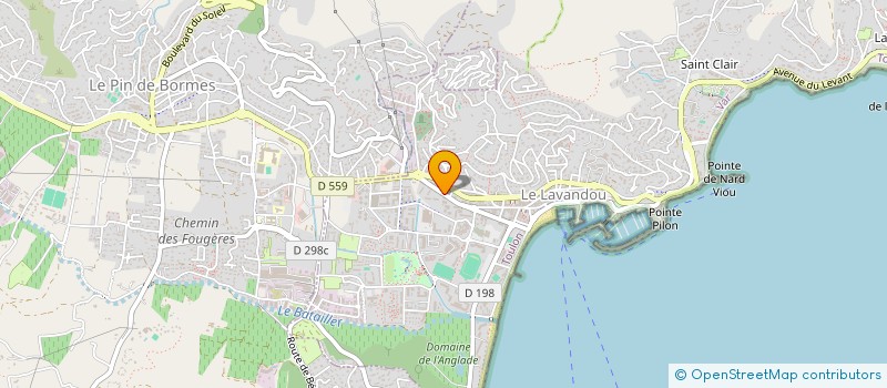 localisation de l'entreprise SARL FAMI COTE D AZUR à LE LAVANDOU