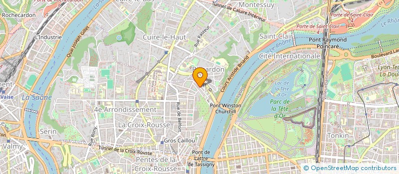 localisation de l'entreprise SARL FAMILIALE CHAMONTIN  LYON