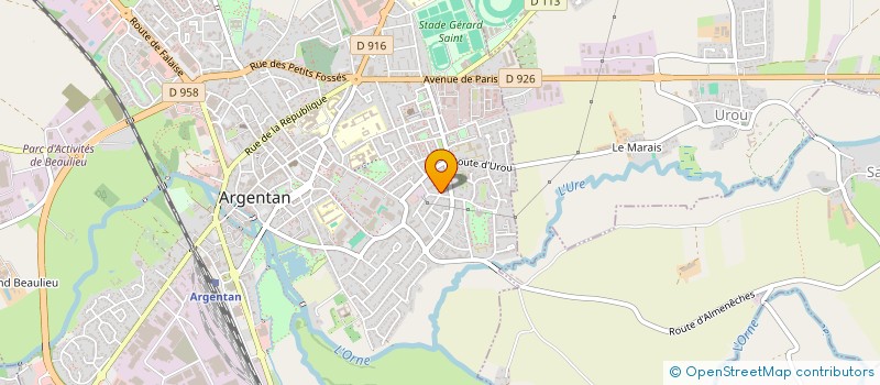 localisation de l'entreprise SARL FAMILIALE ORNAISE  ARGENTAN