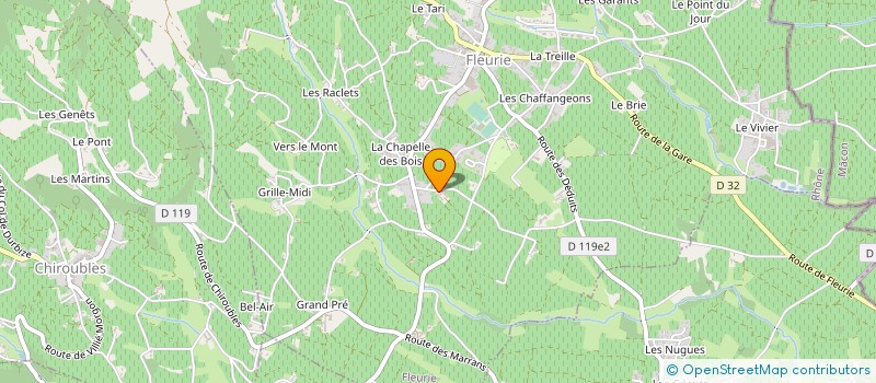 localisation de l'entreprise SARL FAMILLE DUTRAIVE  FLEURIE