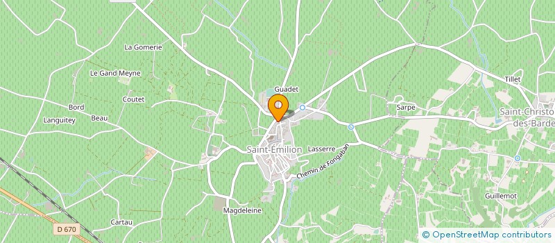 localisation de l'entreprise SARL FANIEST  SAINT-LAURENT-DES-COMBES