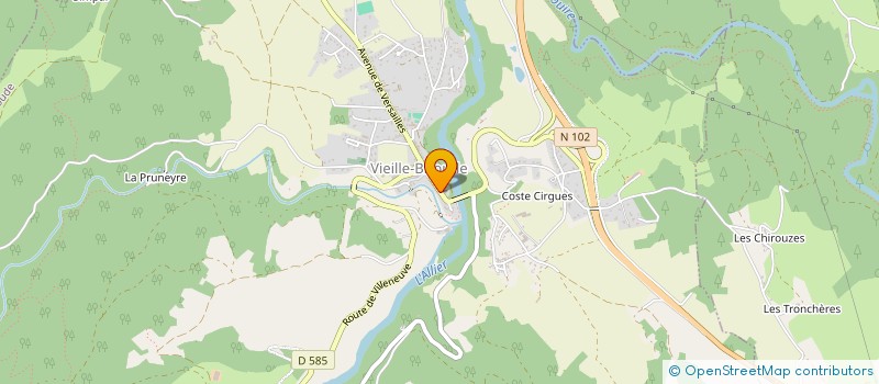 localisation de l'entreprise SARL FANNY ET AXEL  VIEILLE-BRIOUDE