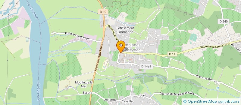 localisation de l'entreprise SARL FARINE ET VANILLE  CAMBLANES-ET-MEYNAC