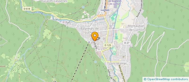 localisation de l'entreprise SARL FARRUS VOYAGES  BAGNERES-DE-LUCHON